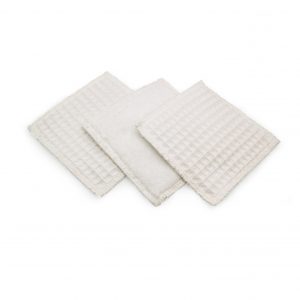 Lingettes lavables blanches bambou oeko tex KANEL AURA